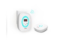 這是一款可以當夜燈和時鐘使用的無線門鈴！